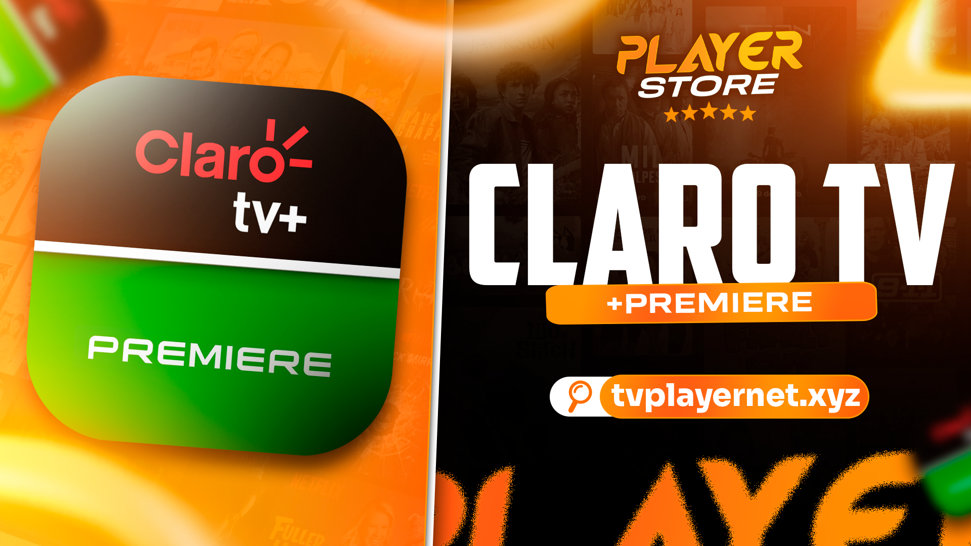 TELA CLARO TV + PREMIERE⚡️